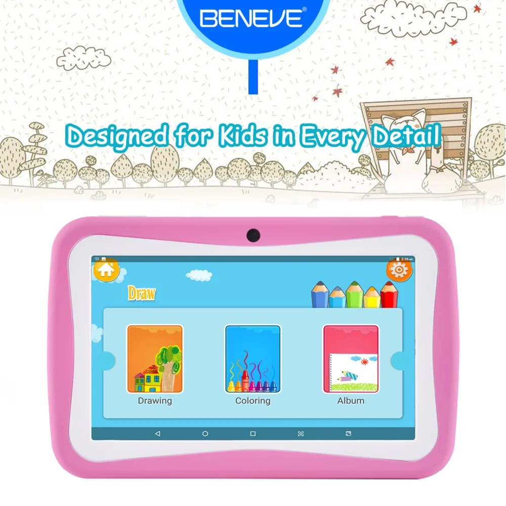  7 inch Original tablets Android 7.0 laptop WiFi Blutooth Tablet PC 1GB+8GB Dual Camera 1024*600