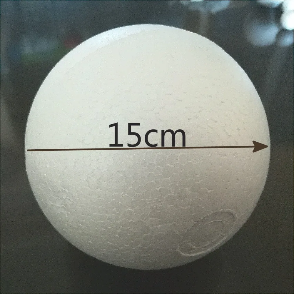 

15cm 4pcs White Modelling Polystyrene Styrofoam Foam Balls Party Christmas Decorative DIY craft balls 150mm 5.9inch
