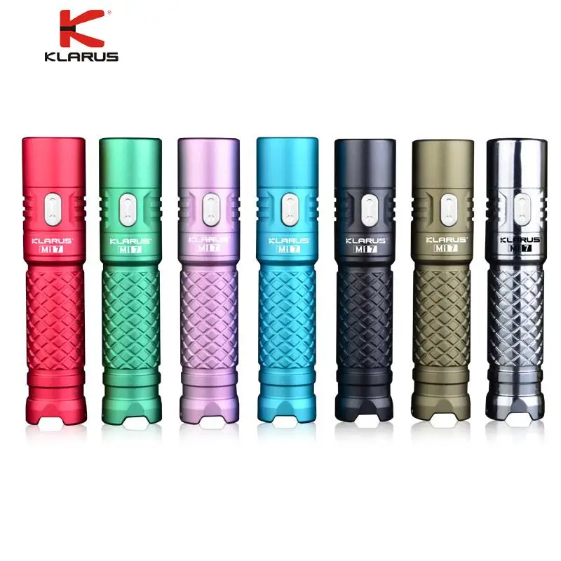 

Klarus Mi7 IPX8 Mini LED Flashlight Torch Power By AA or 14500 Battery CREE XP-L HI V3 Lamp 700 Lumens Lantern Smart Indicator