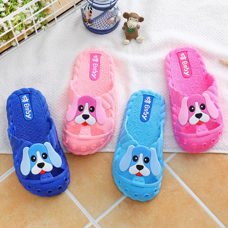 2018 Summer Children Shoes Girls Boys Baby Indoor Slippers Cute Cartoon