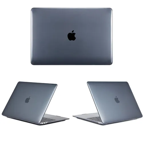 Crystal Black New Laptop Case For Apple Macbook Air Pro Retina 11 12 13 15,Cover for mac book New Pro 13.3 15.4 inch With Touch Bar,A1932+Gift - Цвет: Crystal Black