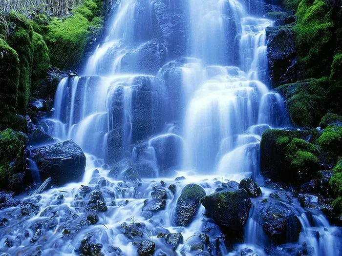 Diy Diamond Painting Cross Stitch 5D Full Embroidery landscape waterfall Round Mosaic picture of Rhinestones | Дом и сад