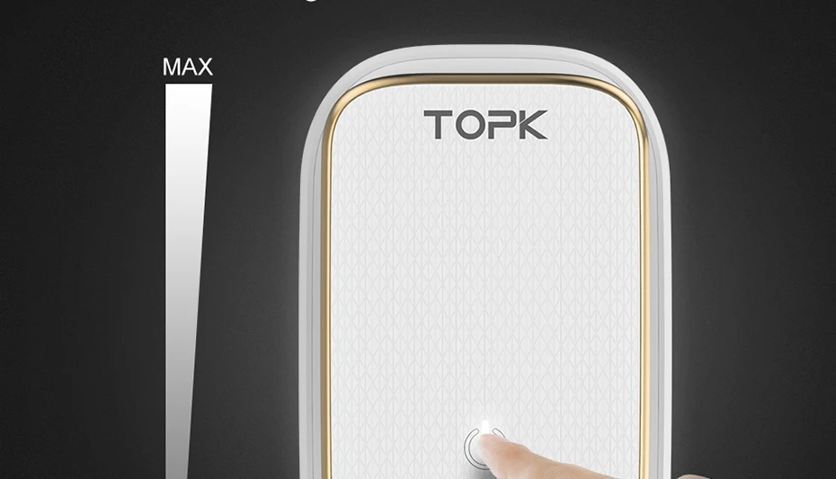 TOPK 4-Порты и разъёмы EU/US/UK/AU разъем 22W USB Зарядное устройство светодиодный светильник авто-ID заграничного паспорта сетевой адаптер Универсальный мобильный телефон Зарядное устройство