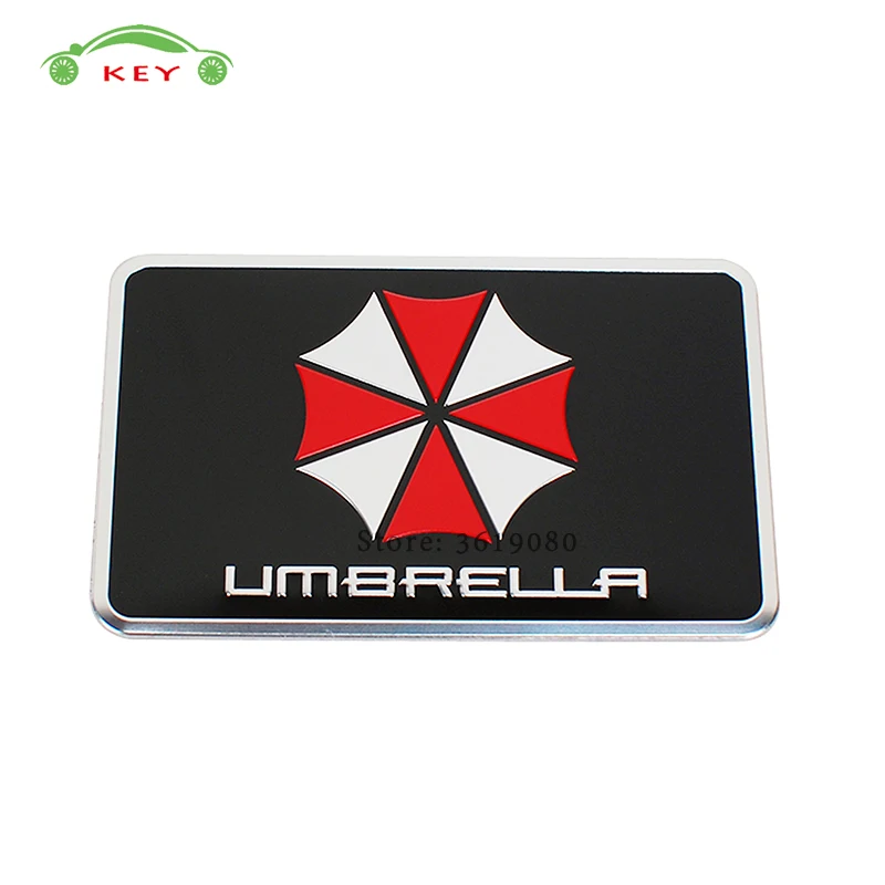 8*5CM Car Accessories for Umbrella Logo Emblem Sticker Aluminum Alloy Badge for Jaguar Mercedes Benz Ford mustang Volkswagen BMW