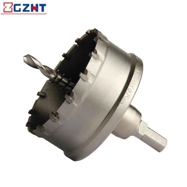 75mm Stainless Steel Hole Saw Hard Alloy Straight Shank Drill Bit For