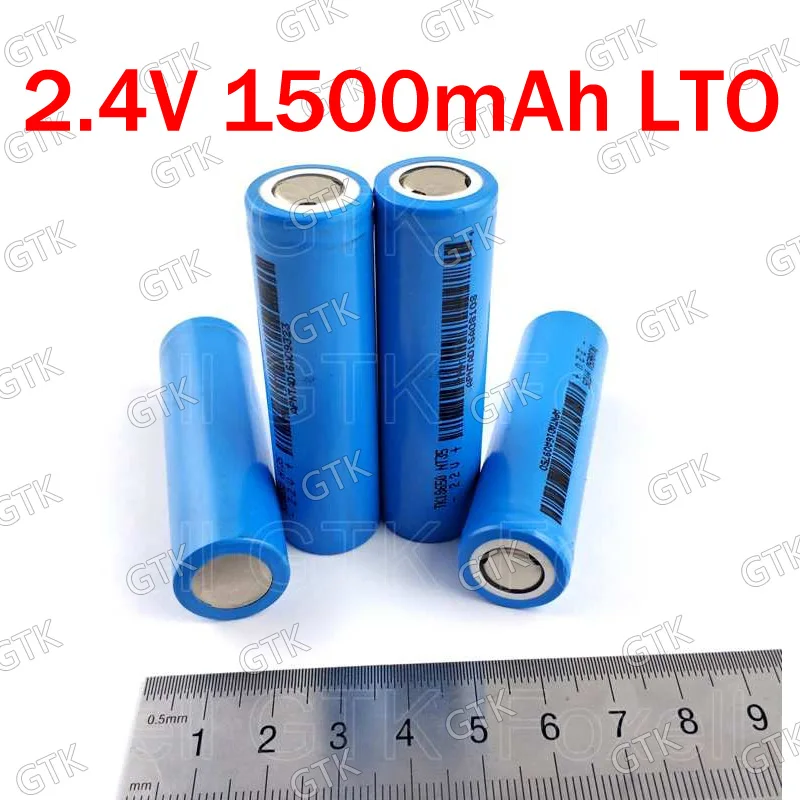 6 шт. 2,4 V 1500mah 18650 LTO 2,2 V литиевая титановая батарея для diy 24v автомобильная лампа скутер велосипед Гольф игрушки пульт дистанционного управления игрушечный автомобиль