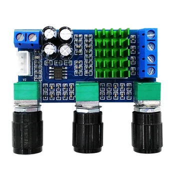 

DC 12V-24V TPA3116D2 80Wx2 Digital Amplifier Board Treble Bass Volume adjust Amp