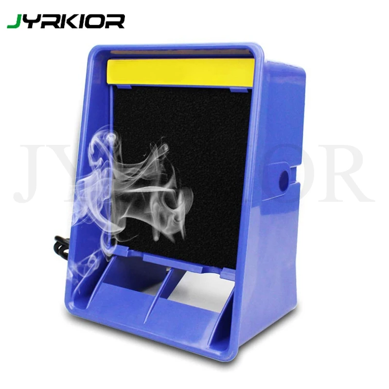 Black Solder Smoke Absorber Remover Fume Extractor Air Filter Fan For Soldering