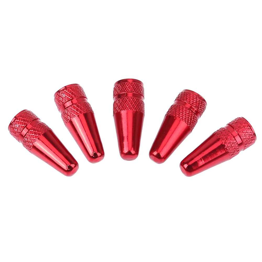 Clearance 5Pcs/set Bicycle Presta Aluminium Alloy Pressure Valve Caps Dust Covers for Road Mountain Fixed Gear Bike Valve Stem Caps 1