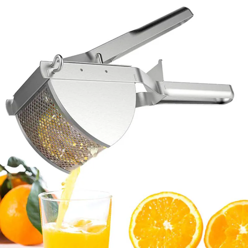 

Potato Masher Ricer Stainless Steel Commercial for Baby Food Creamy Fluffy Mashed Potato and Fruit - Kitchen Accessories Cooking