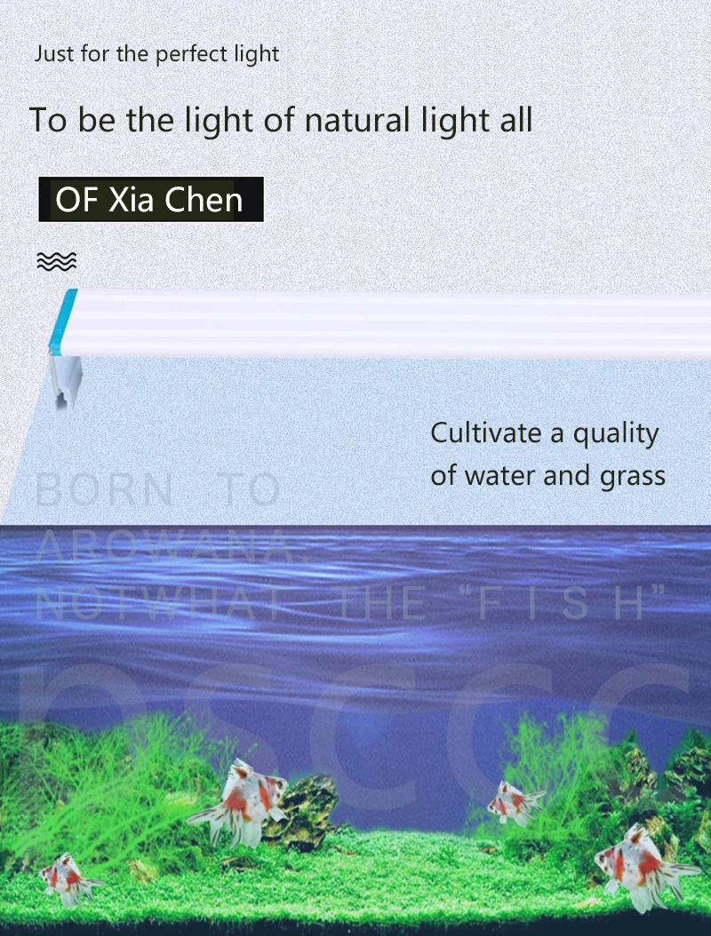 Аквариумный светодиодный светильник ing 21-60 см Высококачественный светильник для аквариума с выдвижными кронштейнами белый и синий светодиодный s подходит для аквариума