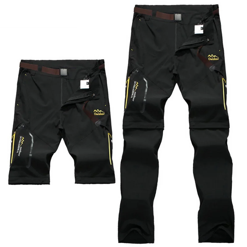 Tanie Outdoor Camping piesze wycieczki Stretch wodoodporne spodnie męskie sportowe spodnie trekkingowe wspinaczka górska wędkarstwo polowanie spodnie Plus rozmiar