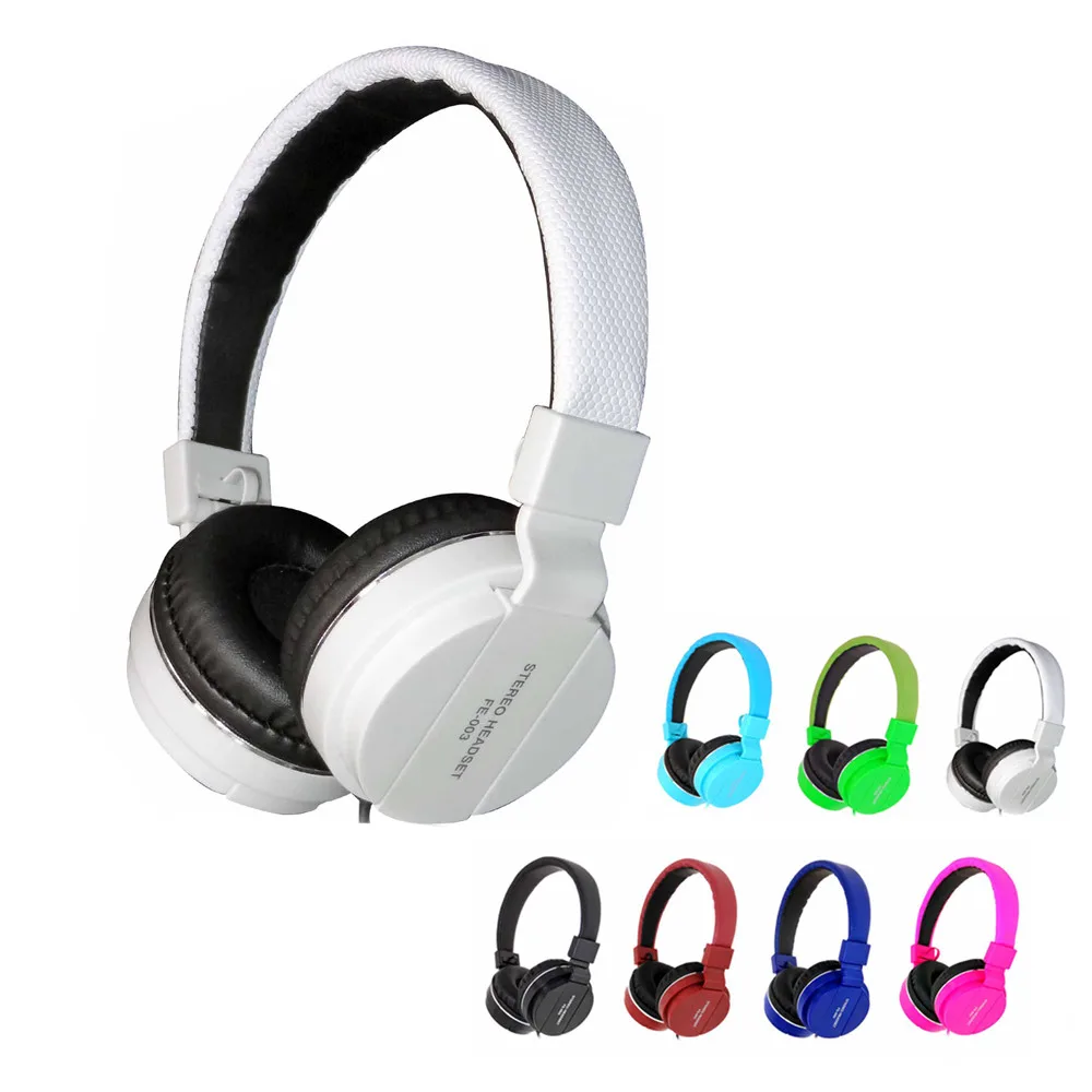 

Music Portable Light Microphone Sports FE-007 Stereo Headset Wired Head-phones Build In Mic Control Crystal Sound AUX Handsfree
