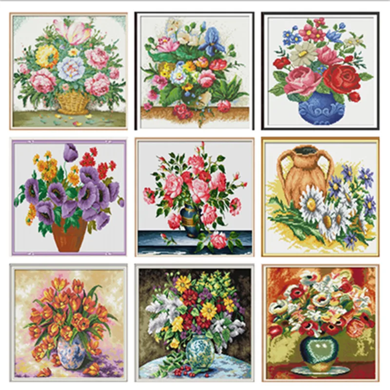 Chinese Cross Stitch Cross Stitch Kits Embroidery Needlework Sets Water Soluble Canvas Cross Stitch Dmc Embroidery Floss Stitch