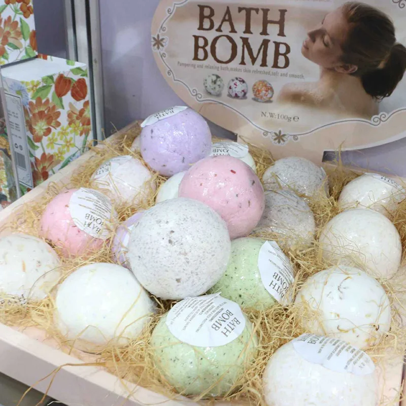 Premium Bubble Bath Bomb Ball Essential Oil Handmade SPA Christmas Giftbubble bathbath