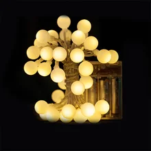 3M 4M 5M Global ball Battery string lights 3pcs AA Battery operated holiday decoration light for Party wedding Christams tree