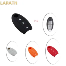 LARATH Silicone Case for NISSAN Versa Rogue Pathfinder Smart Remote Car Key Cover 3 Buttons