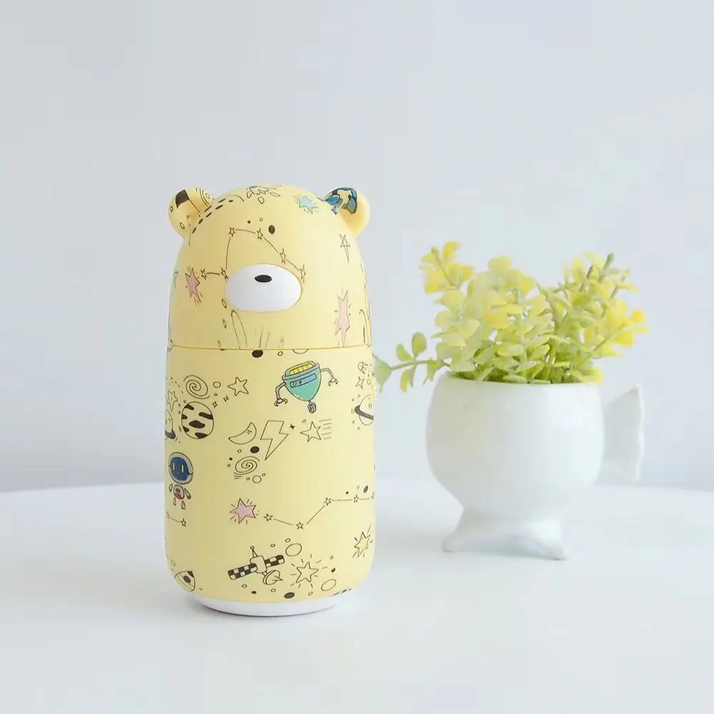 

2019 Summer Cute USB Bear Mini Fan Cartoon Colored Drawing Doodle Pattern Portable Fan Strong Wind Kawaii Cartoon For Gift nID
