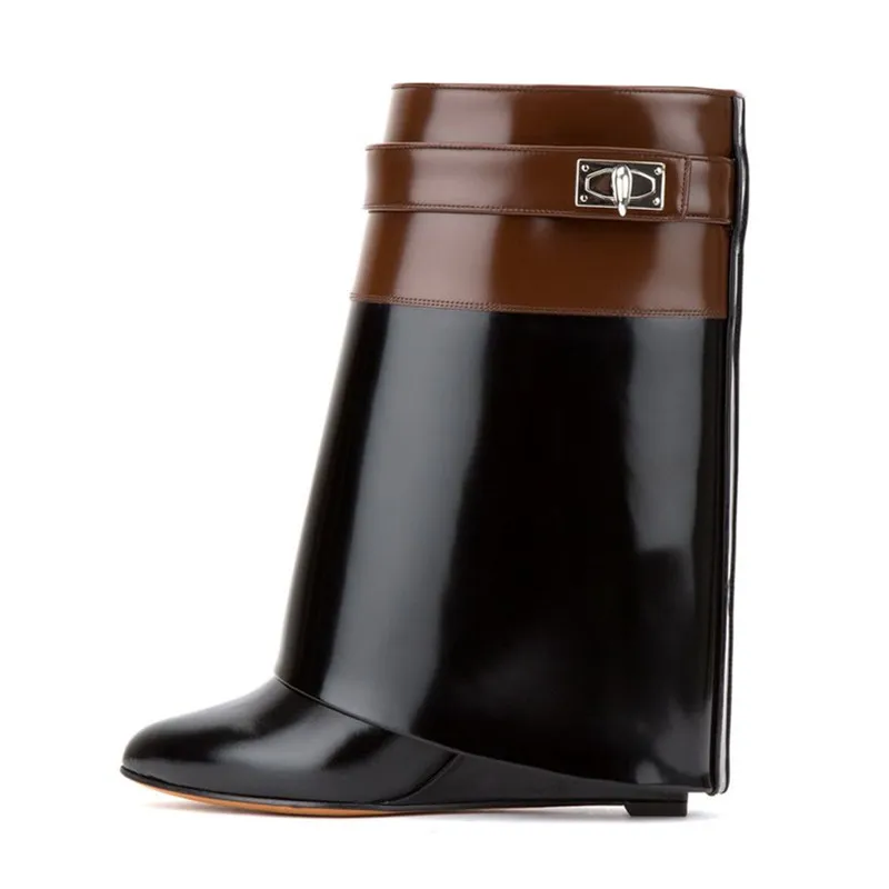 Женские ботинки на танкетке из натуральной кожи|boots wedge|women wedge bootsmartin boots |