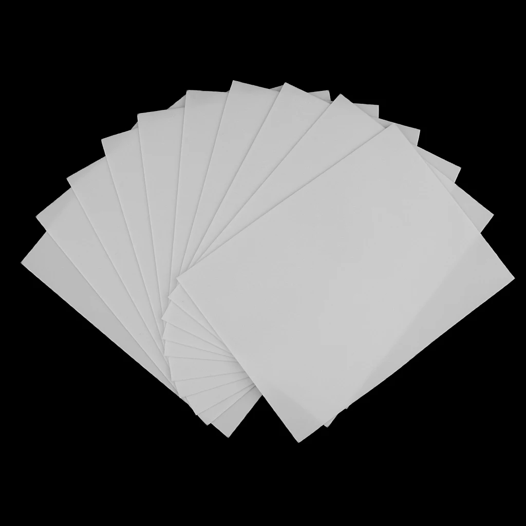 MagiDeal 10 Pieces Plain Blank Practice Skin Sheet for Needle Machine Supply Tattoo Accesories High quanlity