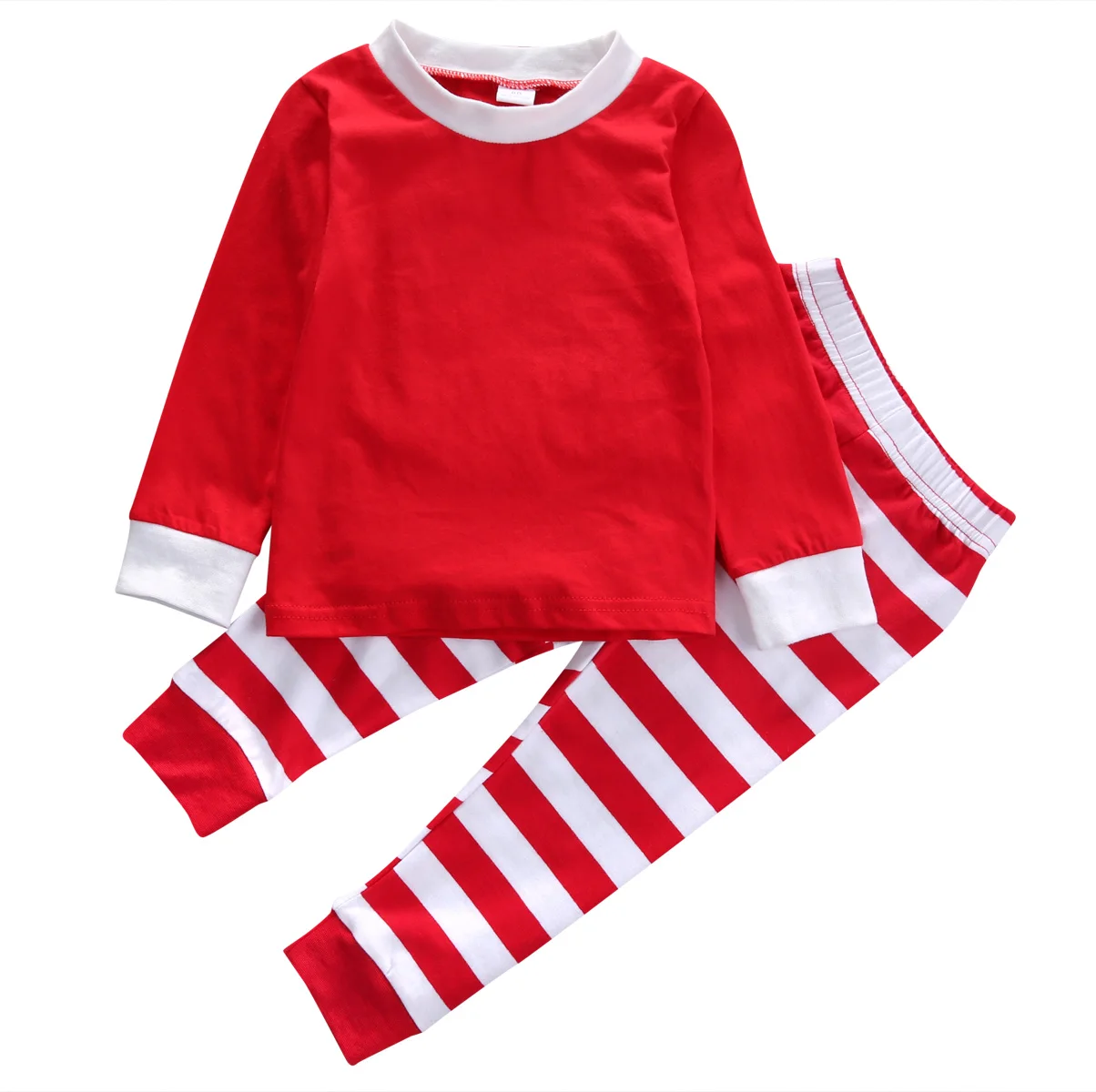 Helen115 Casual Kids Baby Boy Girls Full Sleeve T shirt+Striped Pants