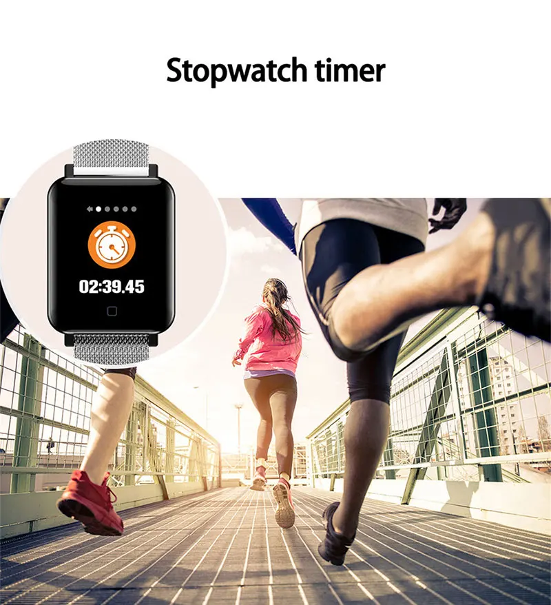 VERYFiTEK M19 Smart Watch Blood Pressure Heart Rate Monitor Women Men Clock Sport Fitness Tracker Smartwatch For Android IOS (7)