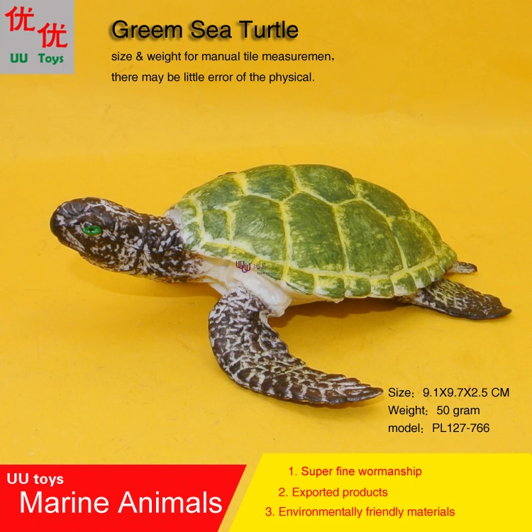 Зеленые для маленьких морская черепаха моделирование модели морской Животные морских животных подарок для ребенка образовательных
