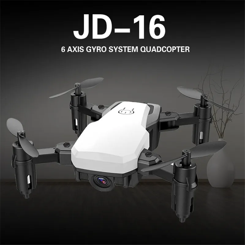 

JDRC JD-16 WiFi FPV Drone New Mini Foldable Arm RC Quadcopter with Camera Real-time Transmission Gesture Video Drone 0.3MP/2MP