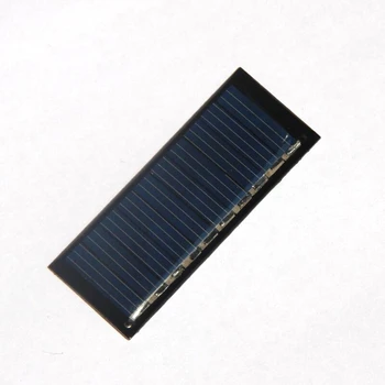 

BUHESHUI 500pcs 0.13W 5V Mini Solar Cell Polycrystalline DIY Solar Panel Module Toy Battery Charger For 3.7V Study Epoxy 50*20MM