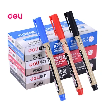 

Deli 12pcs/lot permanent waterproof round toe Instantly dry graffiti oil ink sharpie paint colored marker pens for drawing tire