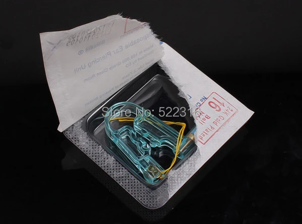 Ear Piercing Tools Disposable Gun with white crystal Stud Unit No Cross-infection 75pcs/lot Promotional gift | Украшения и