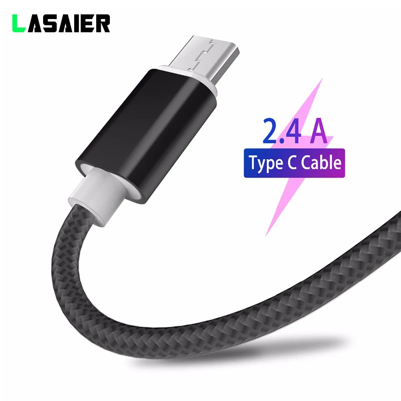 Кабель USB Type C для быстрой зарядки Samsung S8 S9 Plus 1M 2M Typec кабели синхронизации данных и