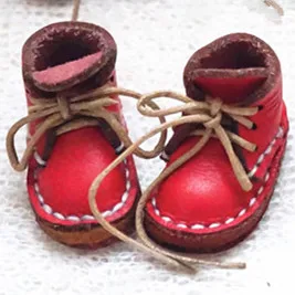 Потрясающие кукольные туфли кожаные туфли кукольные локомотивные туфли(подходит для Блит, пуллипа, азона, тангкоу, об, кукла 1/6 - Цвет: red