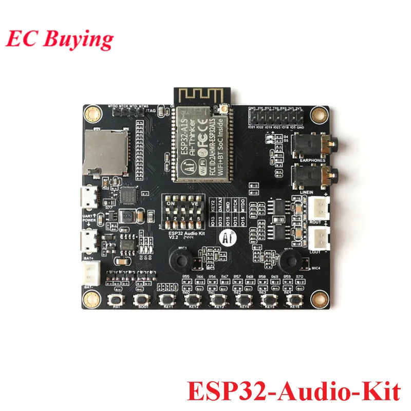 ESP32-Audio-Kit ESP32 аудио макетная плата WiFi Bluetooth модуль низкая мощность двухъядерный с ESP32-A1S 8 м PSRAM ESP32-Aduio-Kit