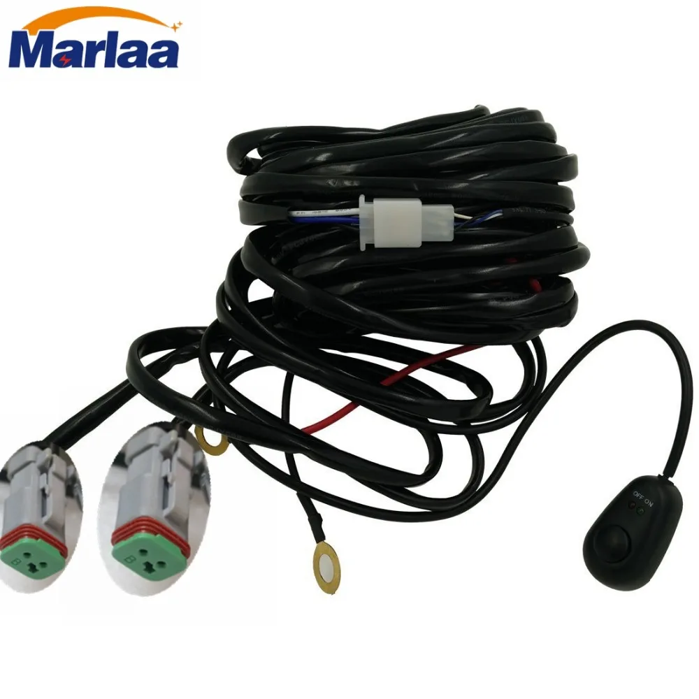 Combo Off Road LED Fog Light Bar Wiring Harness Kit Waterproof Double Control-in Wire from Automobiles & Motorcycles on Aliexpress.com | Alibaba Group