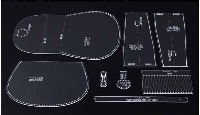 Акриловый трафарет лазерная резка шаблон DIY кожа ручной работы ремесло сумка для шитья узор