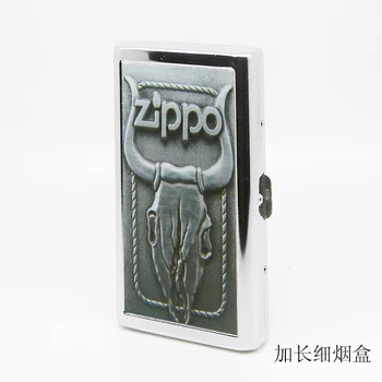 

Creative Ultra-thin Automatic Man And Woman Personality Cigarette Clip Gift With Stickers And Lengthened Cigarette Boxes