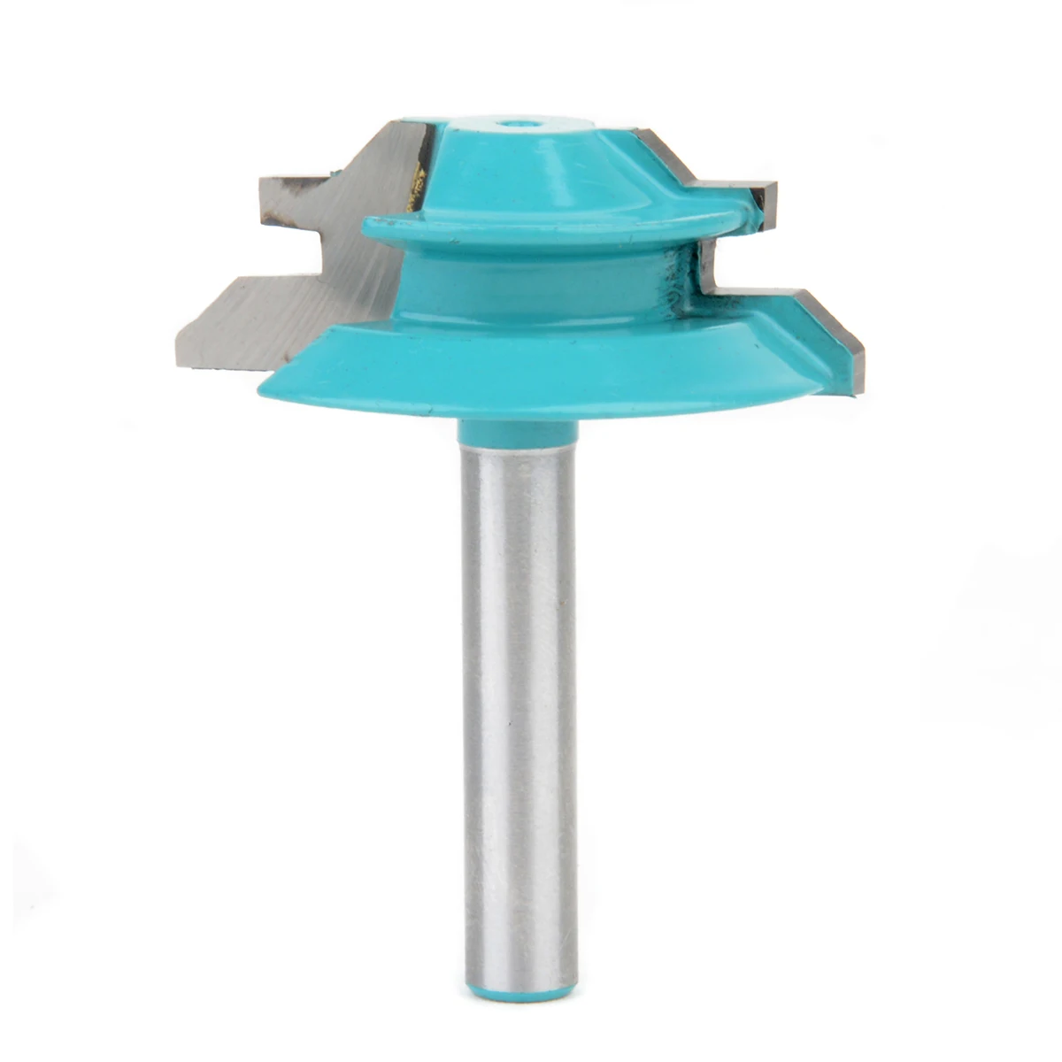 

1pc Small Lock Miter Router Bit 45 Degree Tenon Woodworking Cutter 1/4" x 1-1/2" Mayitr For Power Tools