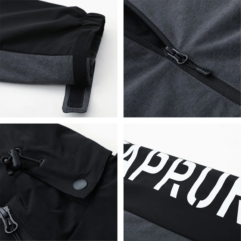 50% OFF Men Jacket Spring Casual Hoodie Softshell Windbreaker Light Jacket Autumn Windproof High Quality Military Coat Business