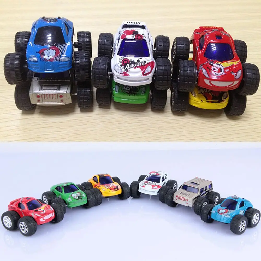 

Fashion Mini Big Wheels Metal Cars Toys Cartoon Models Pull Back Car Children Kids Vehicle Toys Car Birthday Christmas Gift