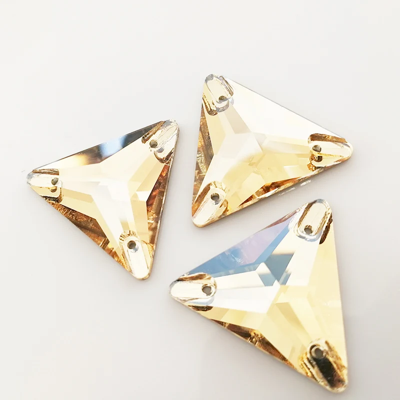 YANRUO 3270 Triangle All Color Sew On Stones Glass Crystals Rhinestones Best Quality Gems Stones For Clothing