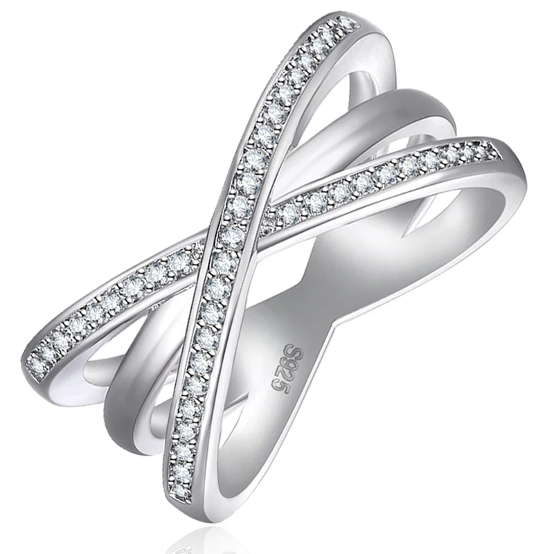 

Utimtree Fashion Rings for Women 925 Sterling Silver Ring Wedding Engagement AAA Cubic Zircon Jewelry Bague Female Anillos Femme