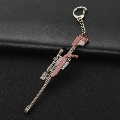 Горячая игра 61 стиль PUBG CS GO брелоки в виде оружия AK47 пистолет Модель 98K снайперская винтовка брелок для мужчин Подарки сувениры 12 см - Цвет: style14