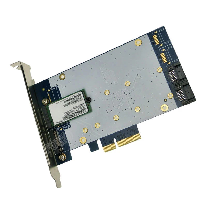 PCIe адаптер NGFF x4 pcie sata 3,0 SSD адаптера SATA 3,0 стойка PCI Express M.2 конвертер SSD с RAID Функция