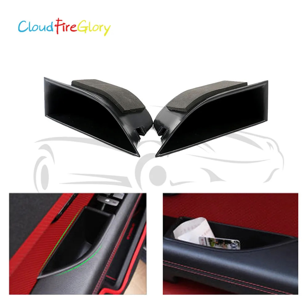 

CloudFireGlory For Land Rover Range Rover Evoque 2012+ 2x Front Left+Right Door Armrest Storage Box Holder Container