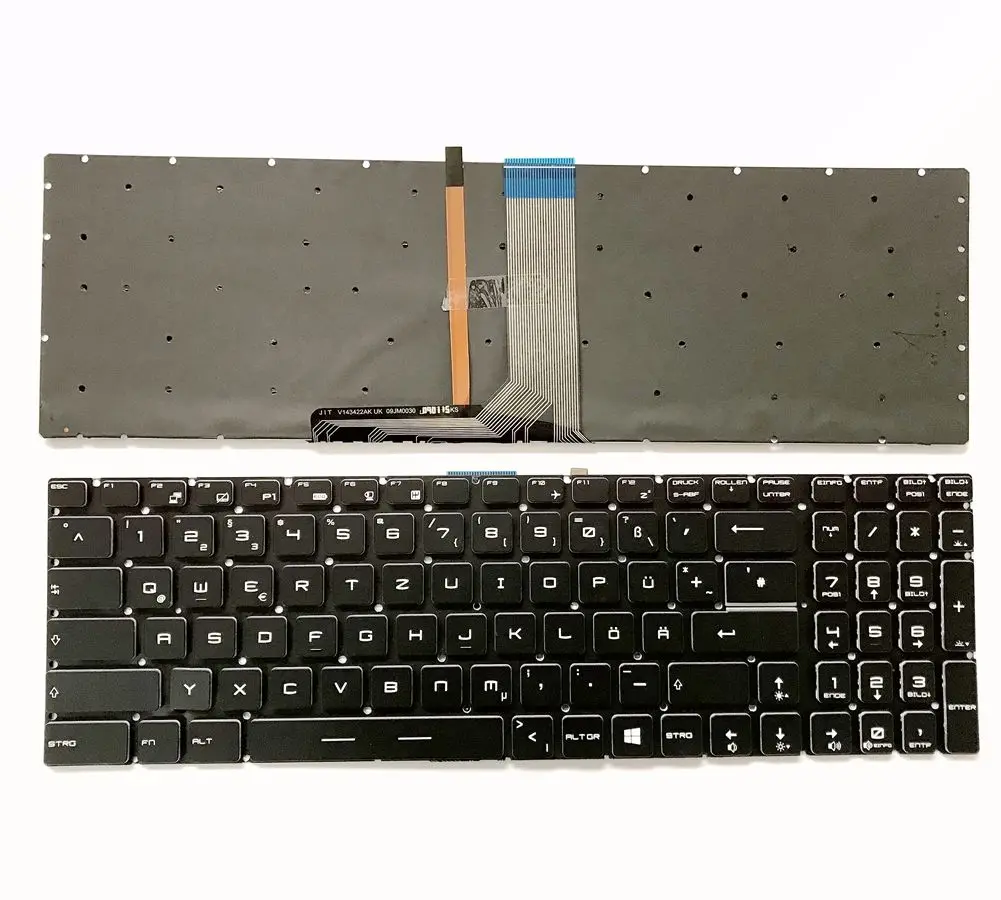 Новый Deutsch Tastatur для MSI Gaming GT62 GT72 GE62 GE72 GS60 GS70 GL62 GL72 GP62 GP72 CX62 WS60 с Цветной подсветкой |