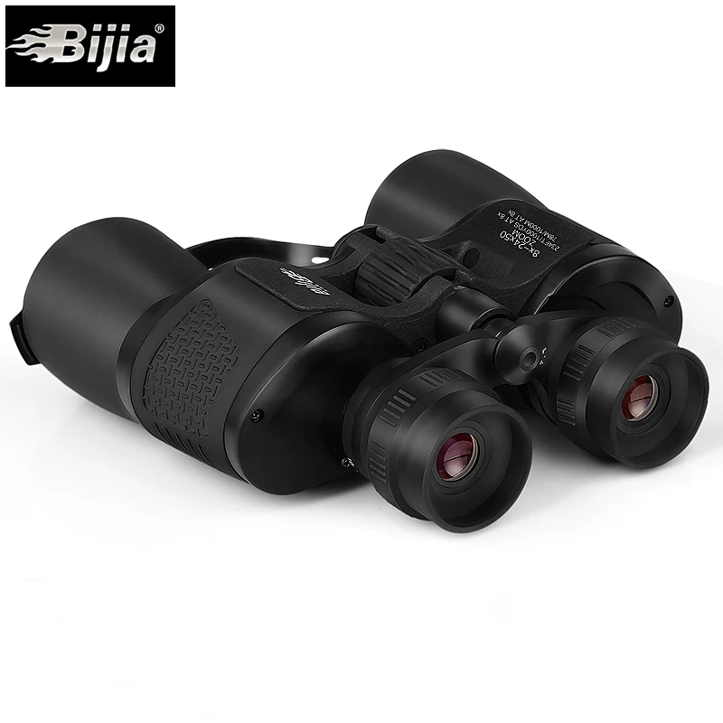 BIJIA 8-24X50 высокое качество мощный бинокль дальний зум охотничий телескоп Профессиональный высокой четкости живой водонепроницаемый