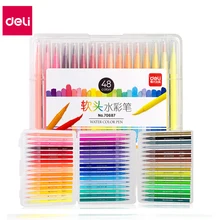 Для кулинарно-деликатесной продукции Цвет ручка дети воды Цвет ручка из мягкого нейлона и шифона со вставками в полоску, 12/24/36/48 Цвета пастельных воды Цвет ручка дети граффити Живопись Рисунок Papelaria