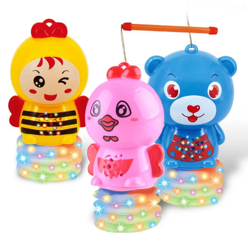 1pc Luminous Lantern Festival Rave Led Lighting Up Kids Toys with Stick
