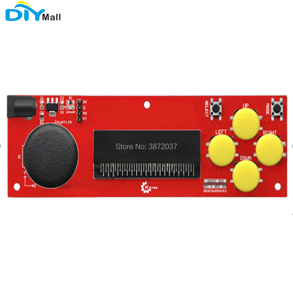 

DIYmall Gamepad Shield Wireless Joystick Remote Control Extension Board Red and eco-friendly for micro:bit for Keyes